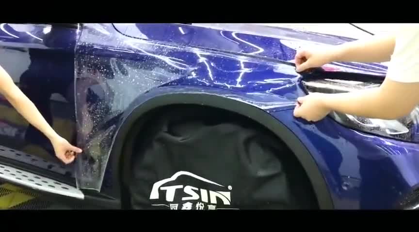 奔驰GLCCoupe隐形车衣完成，颜值这