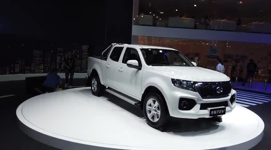 实拍长城首款纯电动皮卡风骏7EV