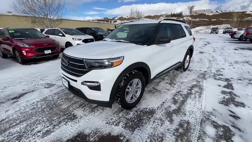 2021款福特探险者高清实拍，按下钥匙打开后备箱，才是霸气的开始