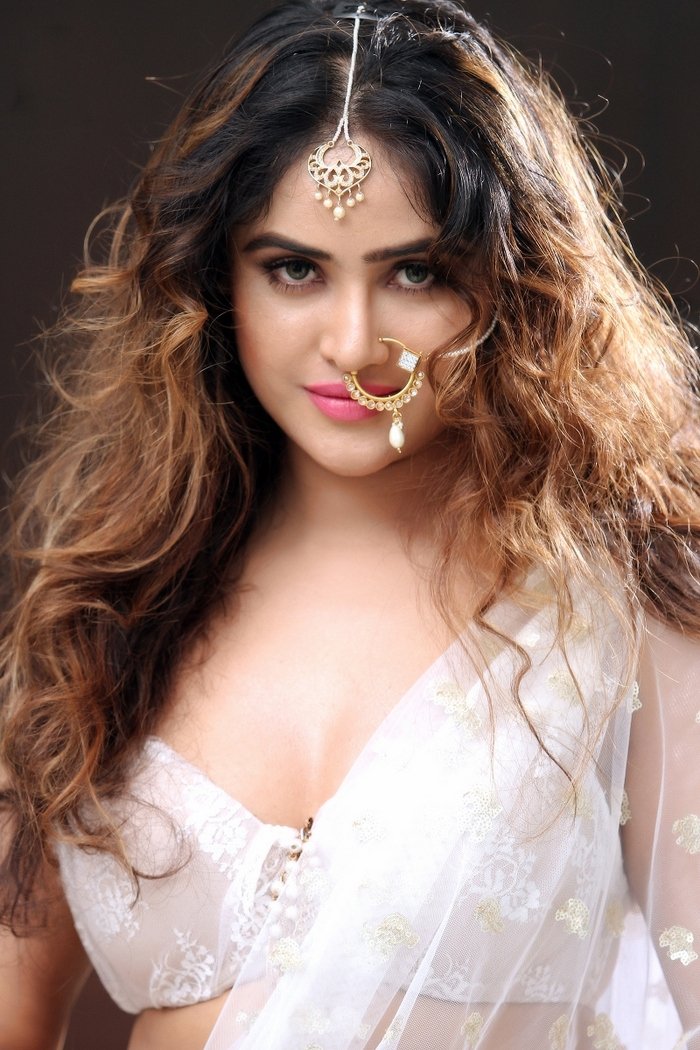 南印度女星Sony Charishta，着装风格、戴鼻环的样子挺好看的