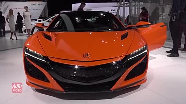 车展实拍2019款讴歌NSX，这车细节做得很不错