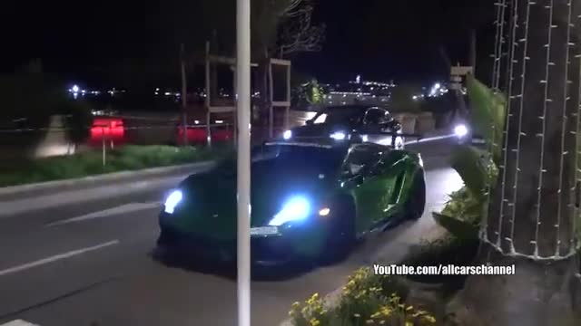 国外街头实拍加速超跑动人的性