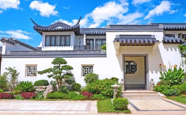 乡村自建中式别墅之庭院砖雕景观,太气派了