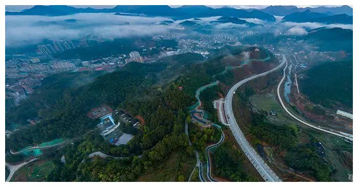 从天空俯瞰德化唐寨山森林公园,又是一番景象!