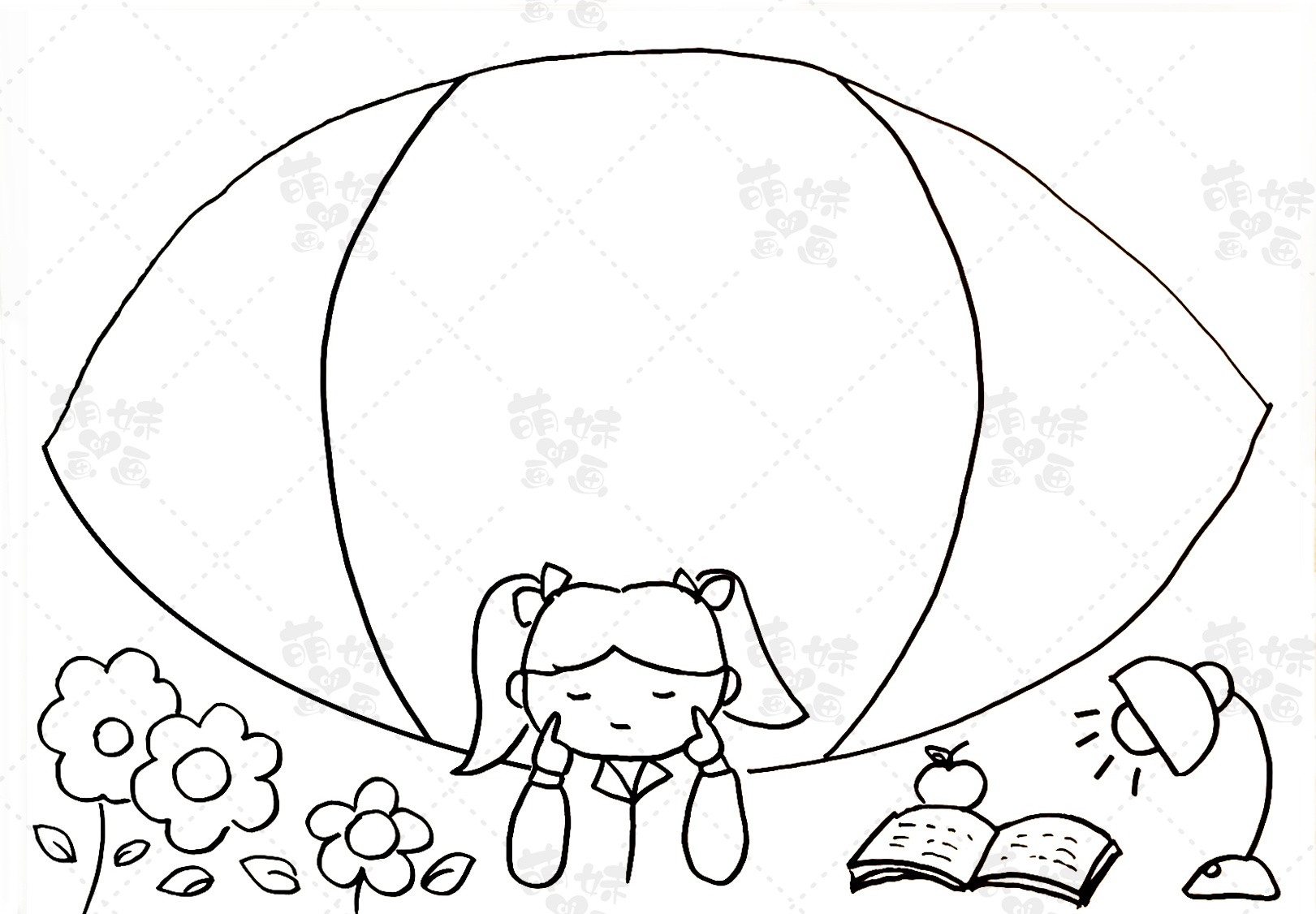 学画简单好看的世界爱眼日手抄报模板