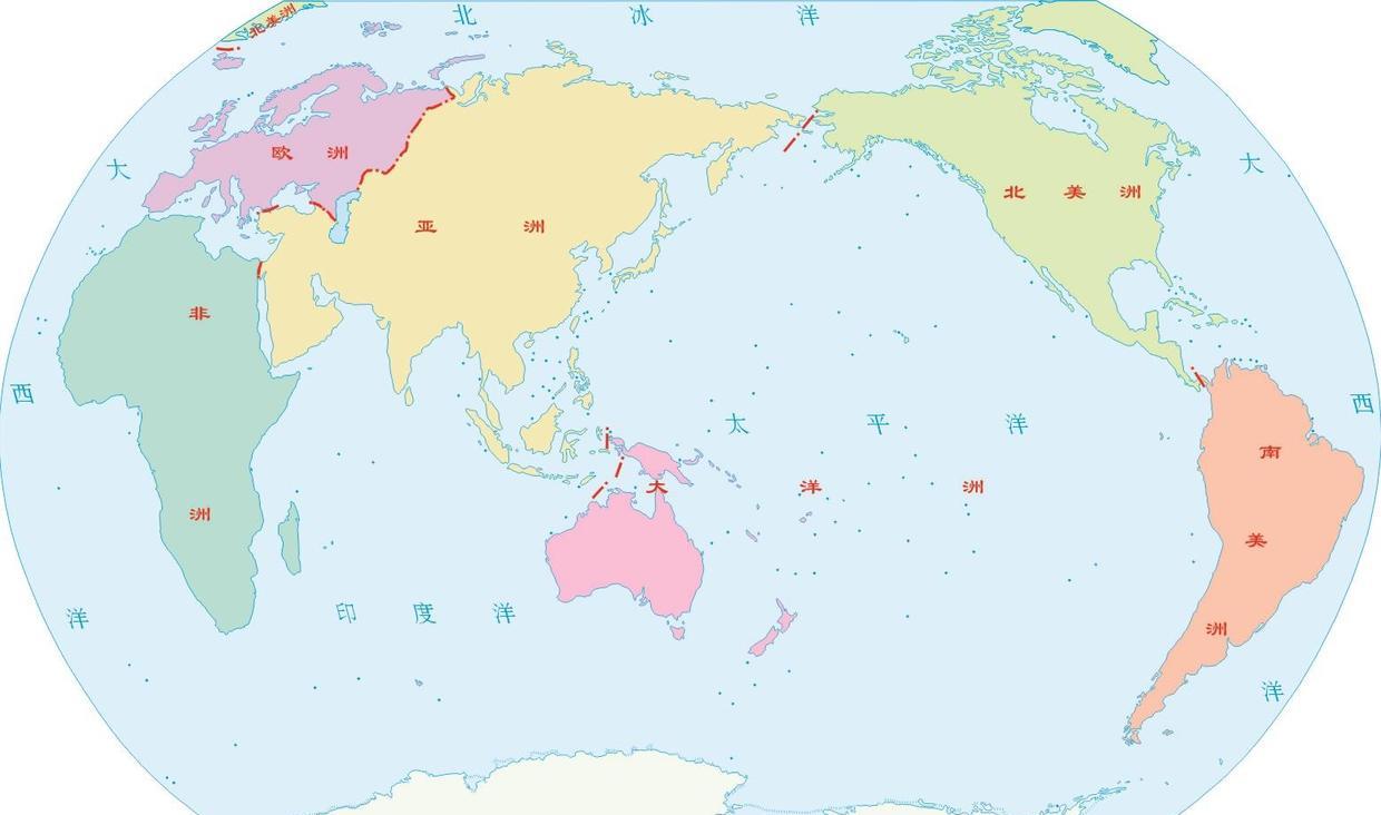 我们看世界地图,亚洲明明位于地图西边,为什么说位于东半球呢?