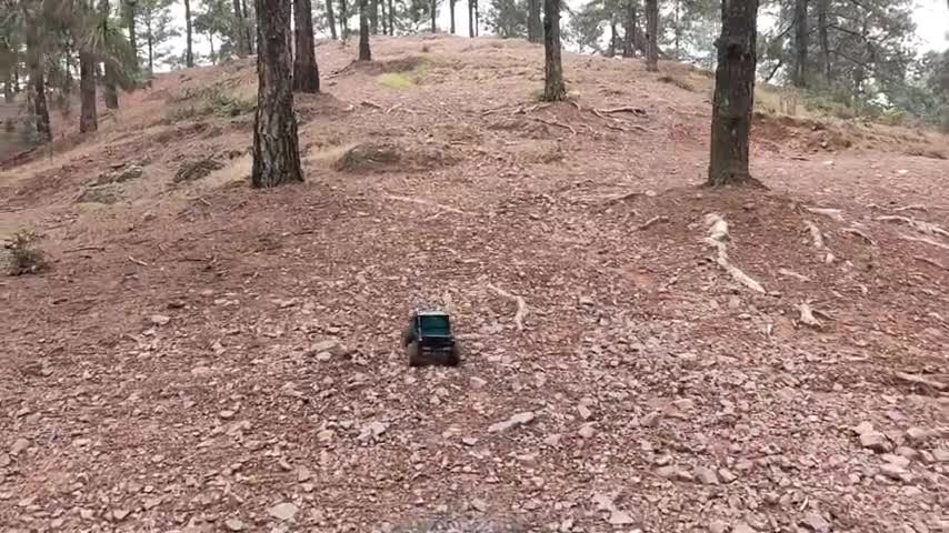 改的一台牧马人半卡性能车架，上山试车战绩很不错