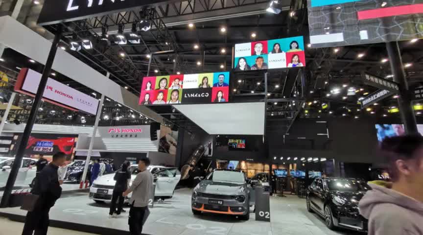 郑州国际车展领克展台