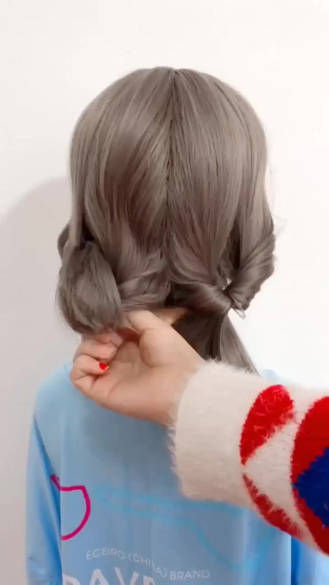 适合中长发美女的编发既简单又好看手残党必备的发型