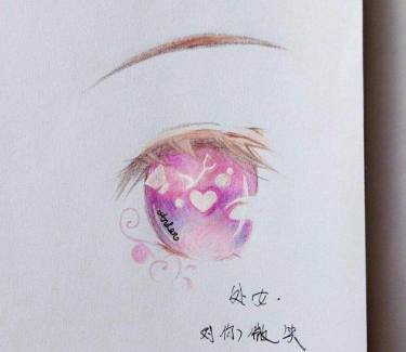 十二星座专属手绘眼睛双子座秋水明眸处女座少女心十足