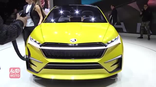 全新斯柯达概念车亮相海外车展，这台车科技感十足