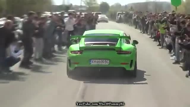 现场实拍超跑疯狂加速强劲的动