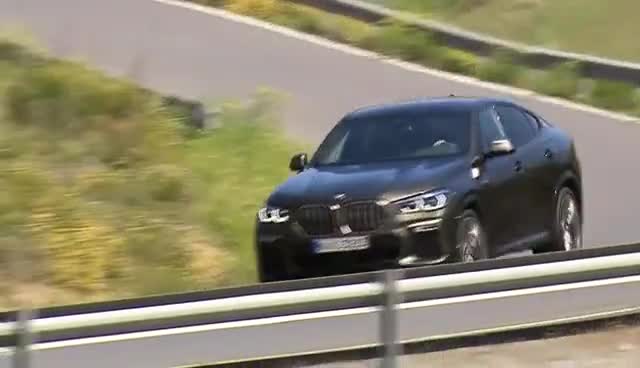 标志性的“双肾”格栅，全新一代宝马X6SUV展示