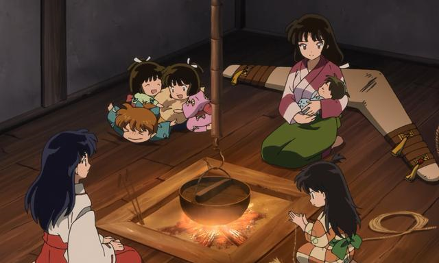 半妖的夜叉姬1话 主角团婚后日常公然发狗粮忘不掉的桔梗