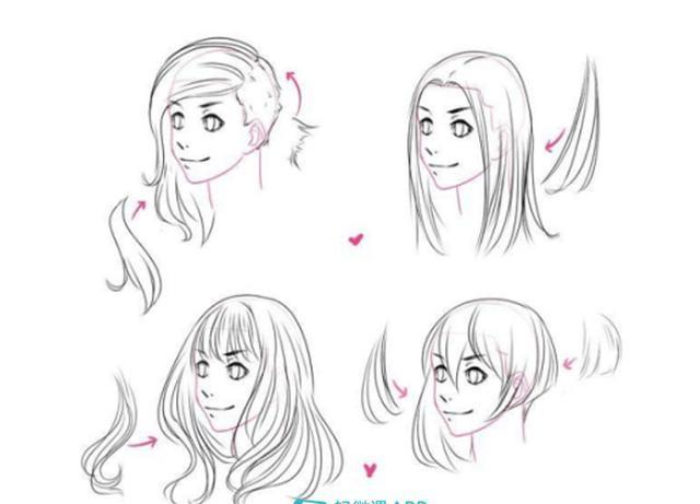 漫画人物的头发怎么画?如何正确绘画人物的头发?