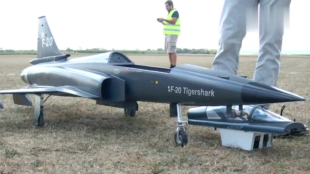 惊人的大RC：F20虎鲨模型涡轮喷气式飞机示范