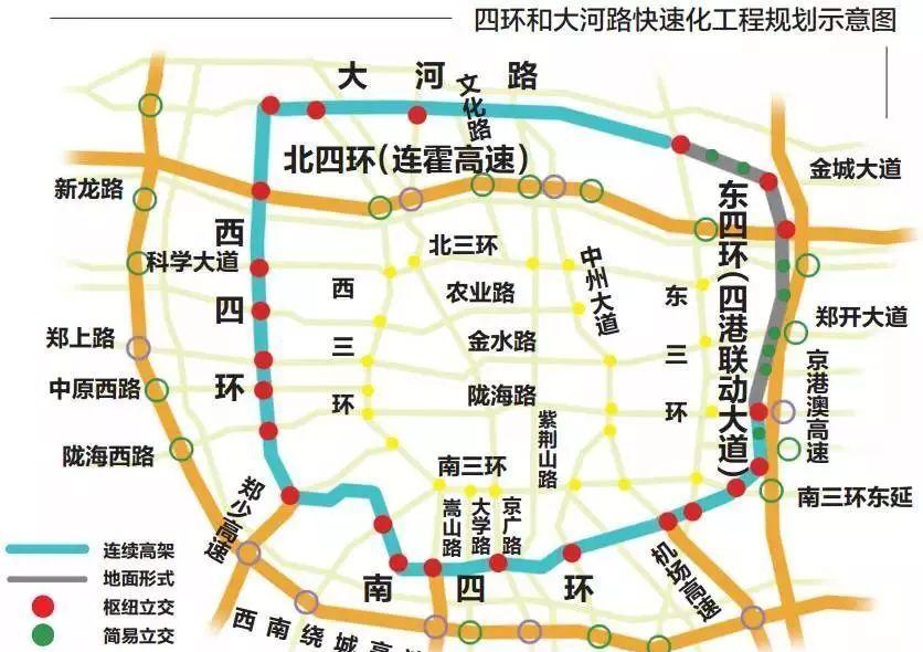 重磅郑州四环高架有望本月内开通