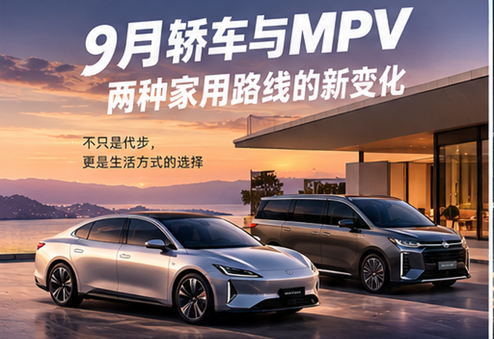 9月轿车与MPV：两种家用路线的新变化