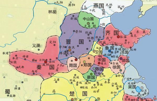 在春秋战国时期,郑国主要的版图位于今天的河南省中部,可以说是天下之
