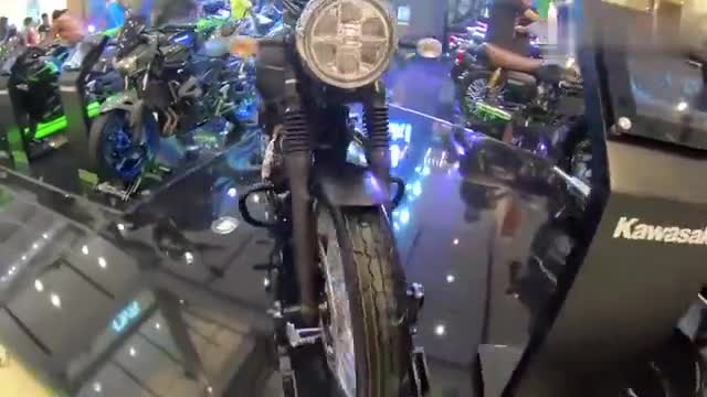 即将来袭，实拍川崎大排量复古车W800，看看是你的菜么？