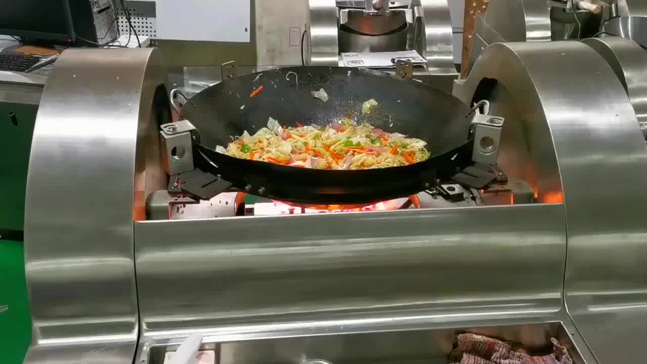 全球唯一一款巨无霸,大型自动抛锅炒菜机诞生了,1000一台想买吗