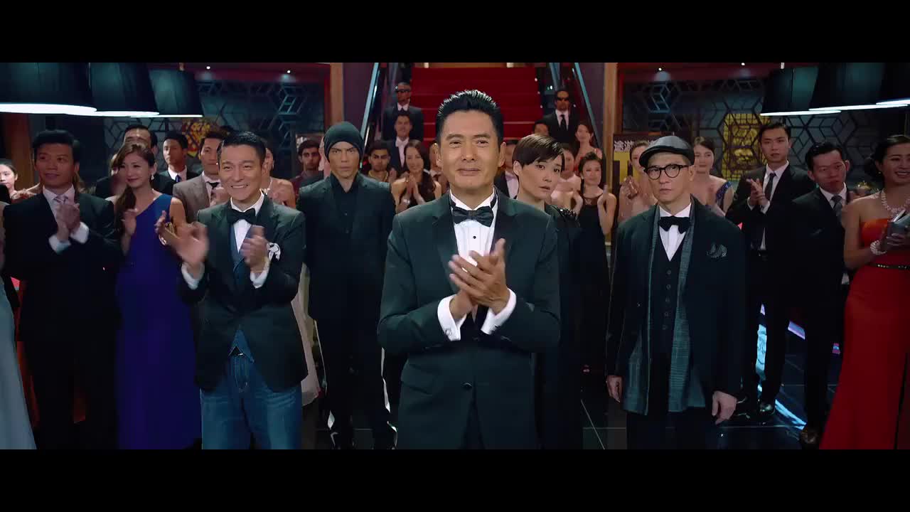 澳门风云鼓掌神级名场面周润发阵仗十足