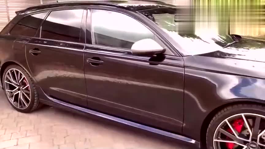 实拍奥迪RS6 Avant外形拉风