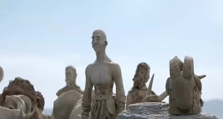 小伙见女娲捏泥人,结果想把自己捏好看一点,没想到一切早已注定