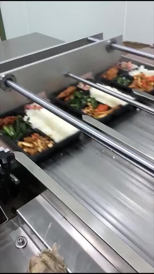 无菌盒饭自动生产线机器效率高一秒三盒