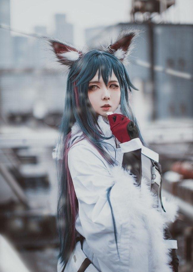 明日方舟德克萨斯寒冬信使cosplay正片