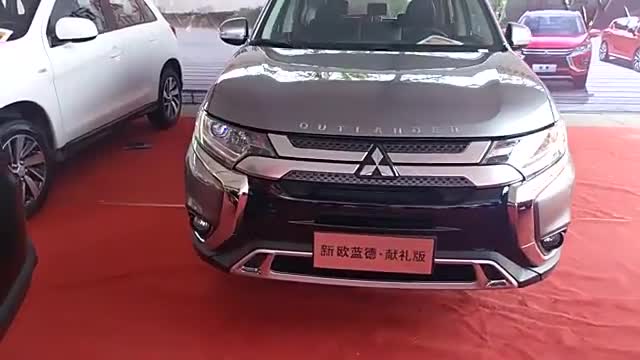 春季车展实拍2019款三菱欧蓝德献礼版，外观内饰全方位展示