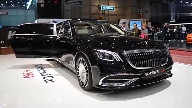 实拍奔驰迈巴赫改装版，看到后排才知道什么叫奢华！