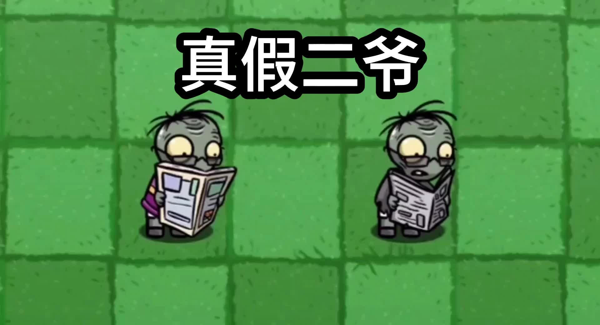 植物大战僵尸真假二爷
