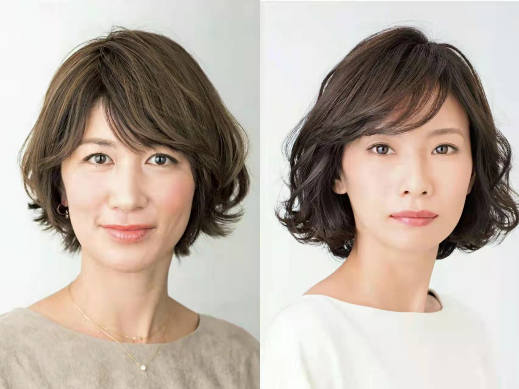中年女人剪短发重点在于颅顶高低的选择选错发型显老又掉档次