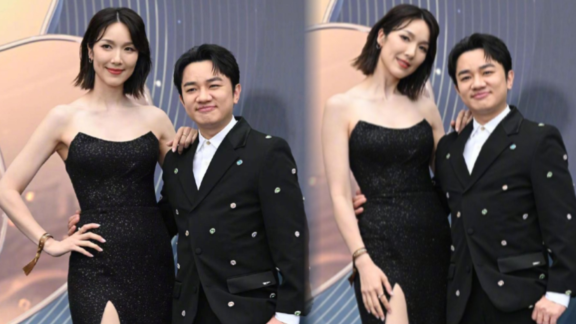 电影之夜丨王祖蓝牵手李亚男亮相红毯夫妻俩身高差瞩目好养眼
