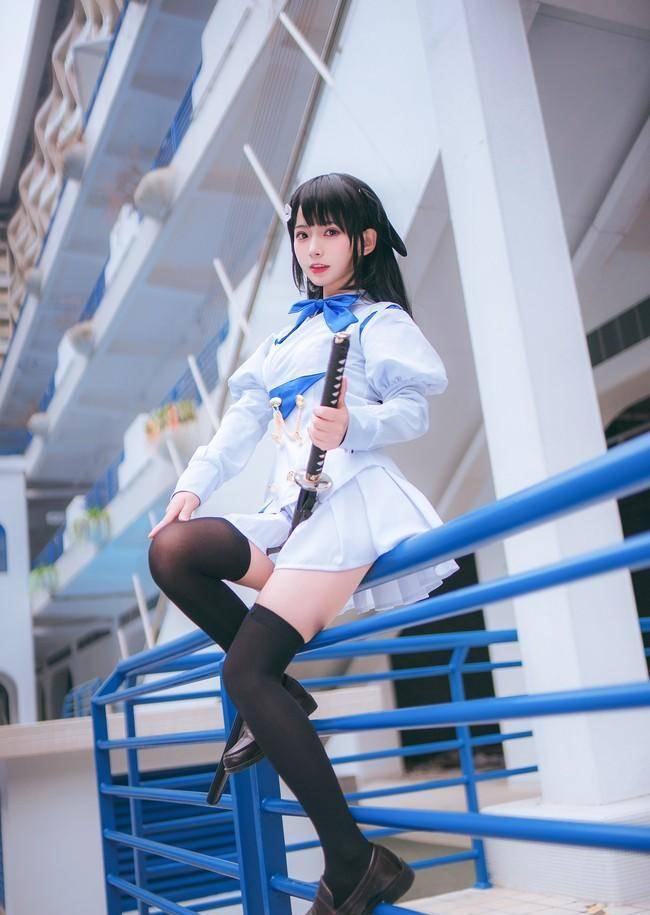 Cosplay美腿少女,Cosplay美腿空姐 碧蓝航线 鸟海cosplay美腿绝对领域