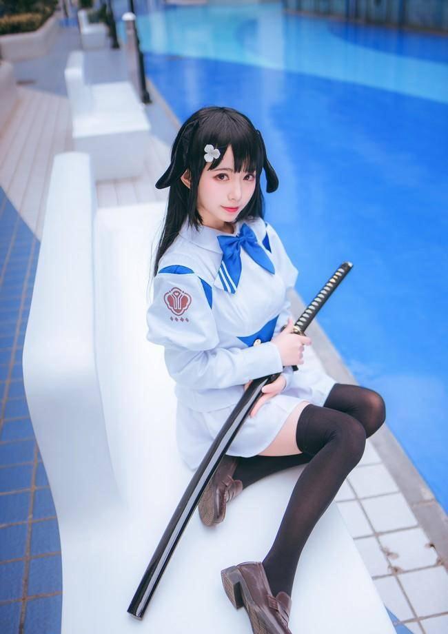 cosplay美腿可爱,Cosplay美腿旗袍 碧蓝航线鸟海cosplay美腿绝对领域
