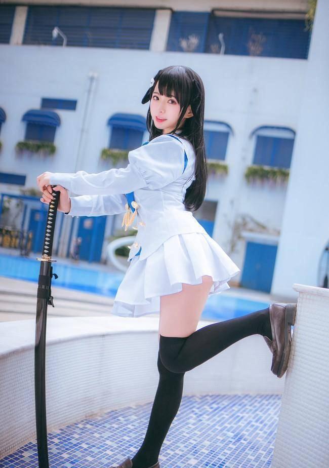 cosplay大长腿,cosplay大长腿 旗袍 碧蓝航线 鸟海cosplay美腿绝对领域