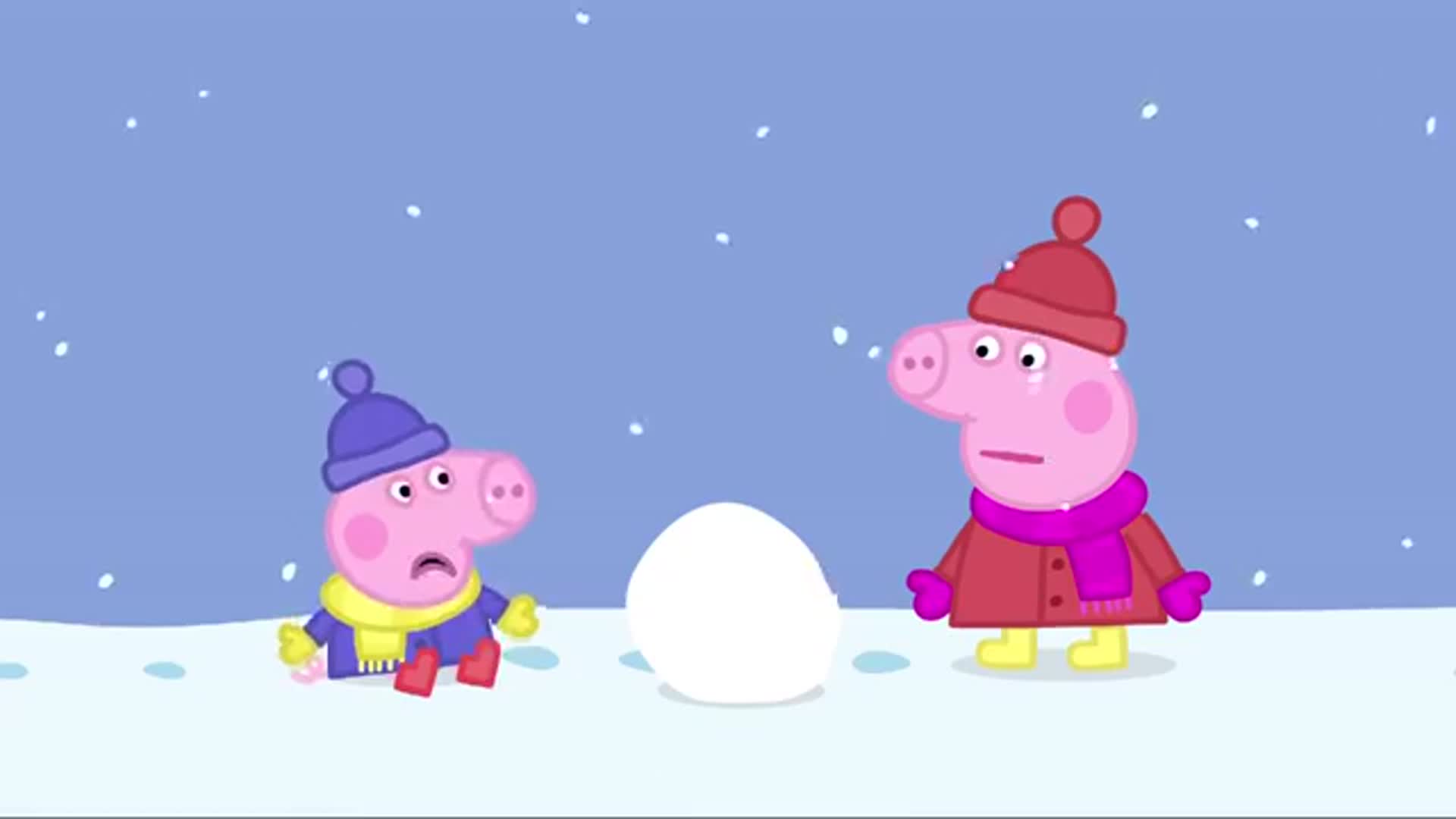 小猪佩奇的快乐童年n026下雪了