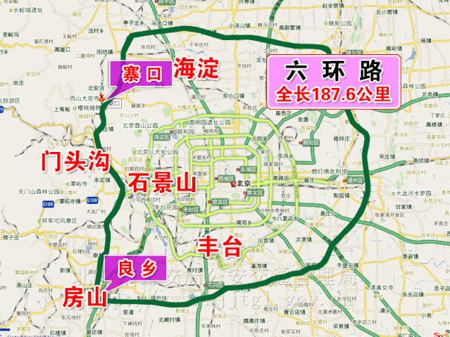 北京环路发展史,从20公里的一环,到940公里的七环