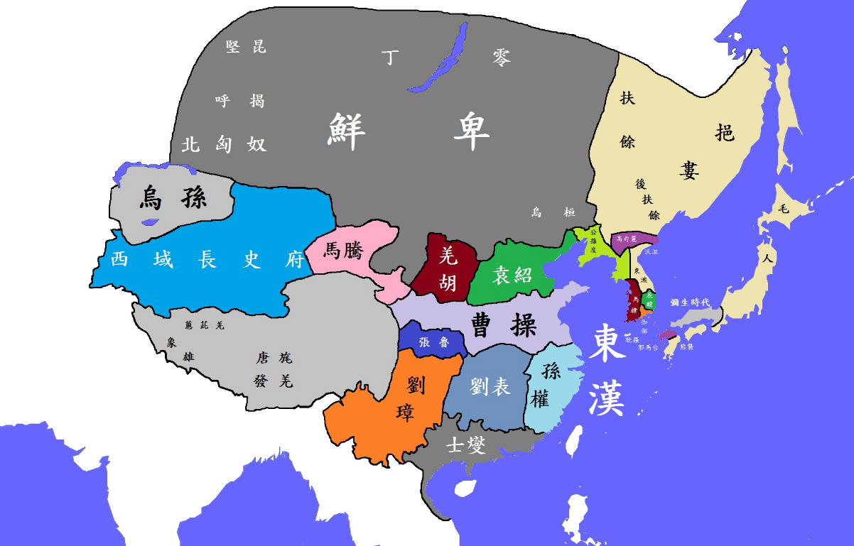 建安5年(公元200年)地图