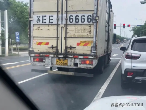 江苏常熟街头实拍车牌靓号