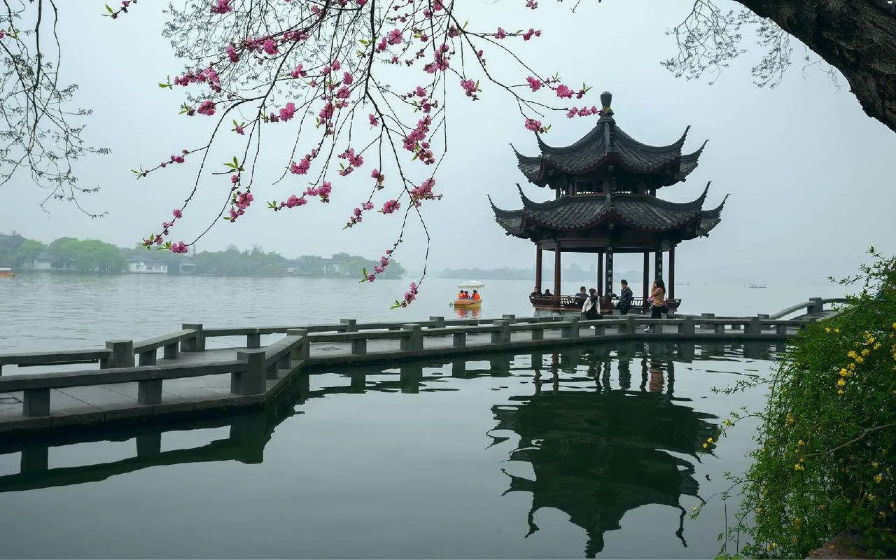 杭州西湖美景天然屏保壁纸风景图