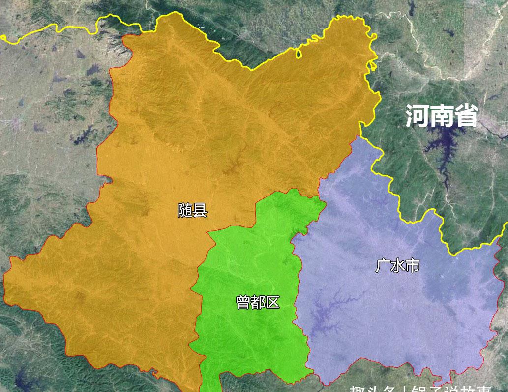 5张地形图,快速了解湖北省随州市辖区