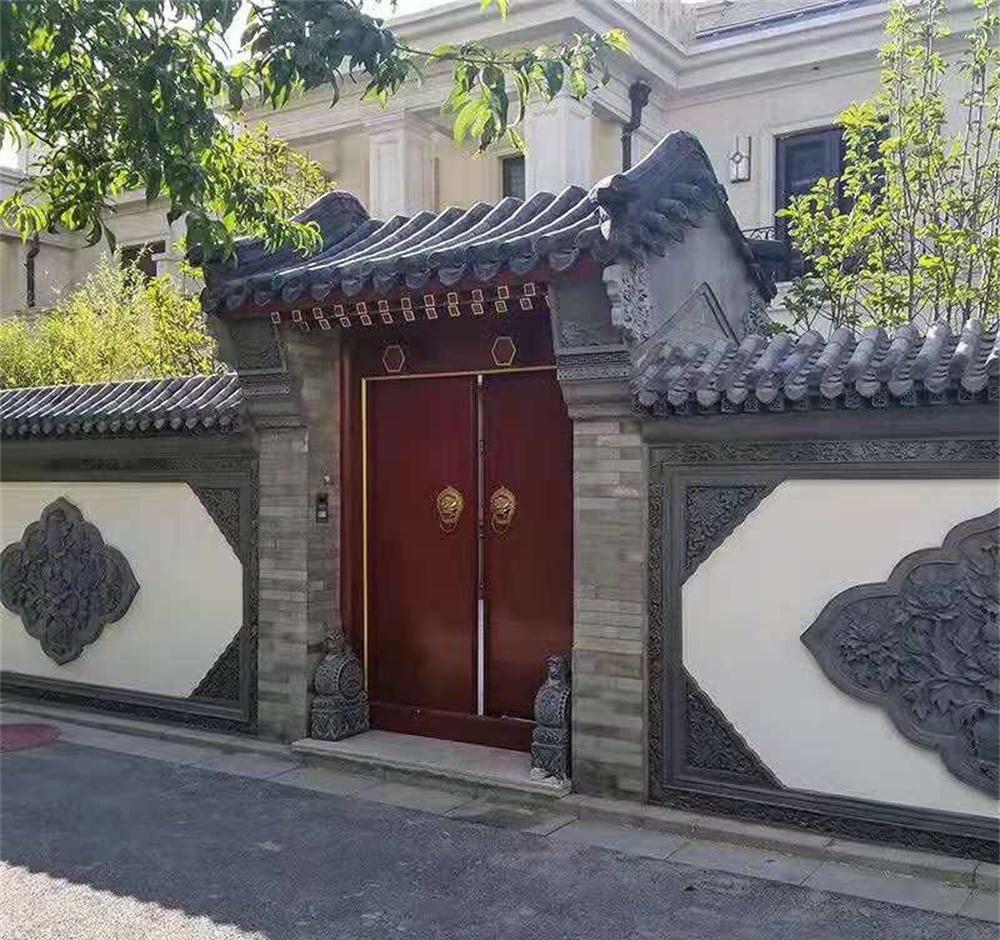 不建三合院四合院,那就建一栋古色古香的庭院别墅,农村建房典范