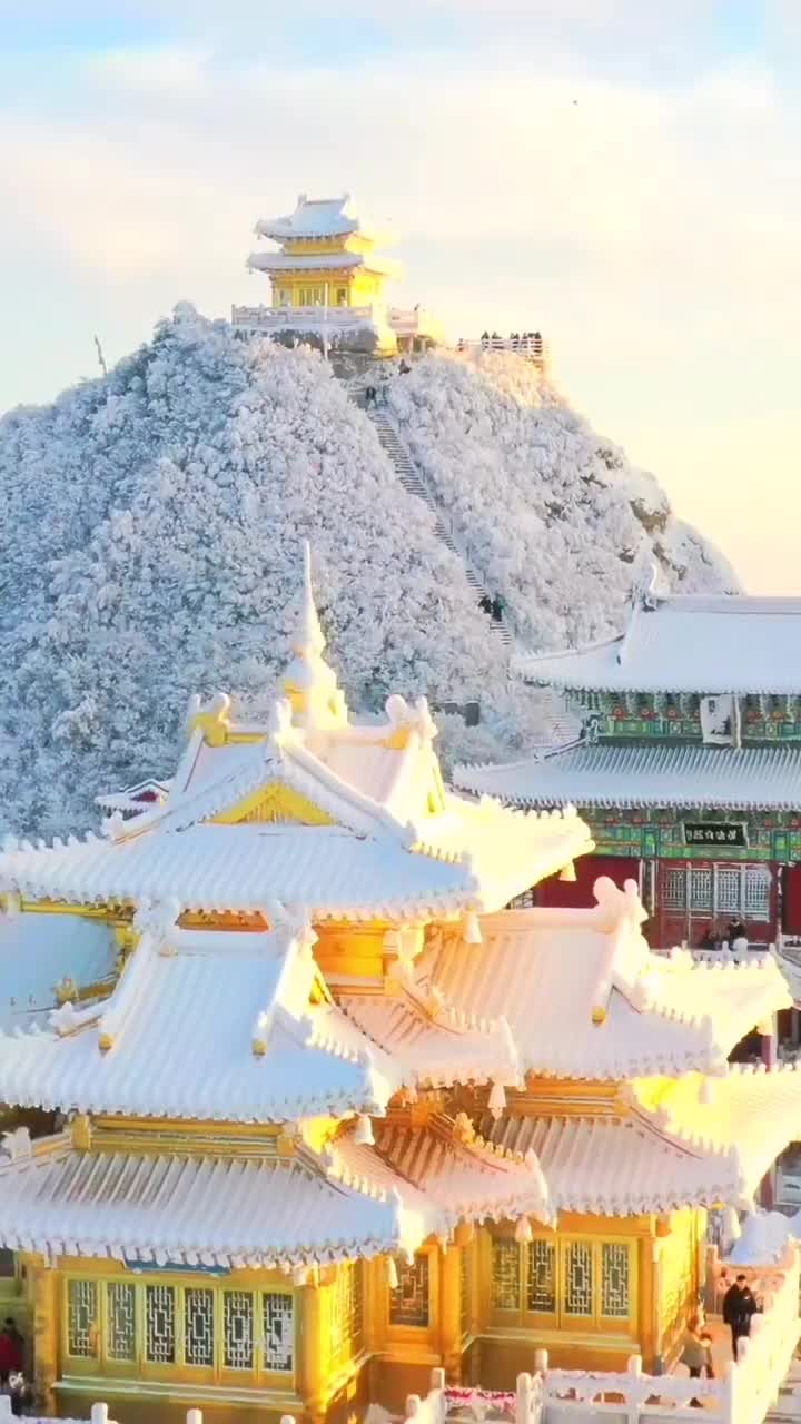 雪景只看河南洛阳老君山这才是冬天该有的样子