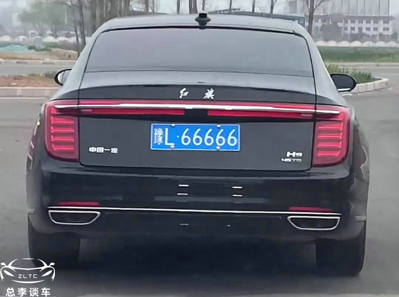 豫l66666是河南省漯河市的车牌代码,这个牌照也在红旗h945td上.