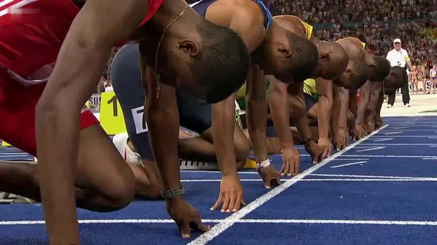 人类最快速度经典回顾博尔特百米9秒58世界纪录