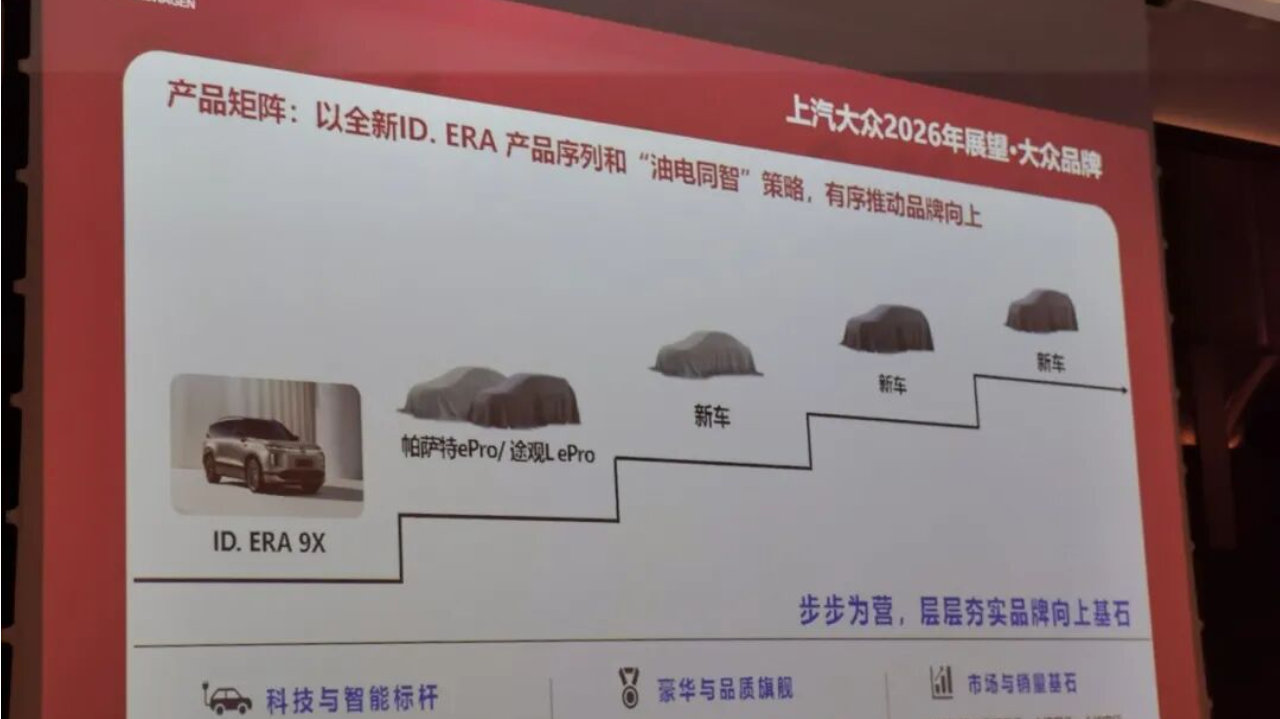 ID.ERA 9X组团“尖刀连”  上汽大众向新能源市场纵深突破