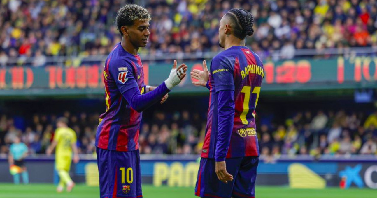 巴萨客场零封黄潜豪取八连胜：拉菲尼亚点射，亚马尔成胜负手，哈维的球队如何在争议声中巩固榜首？